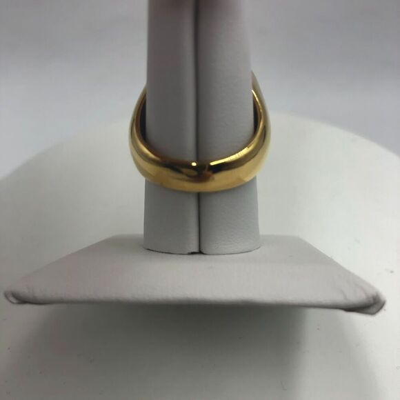 18K Gold Plated Women's Heavy Bling Sparkling Statement Ring Purple Size 8 - Picture 5 of 8